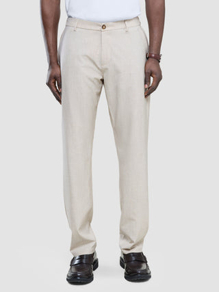 Tech Linen Elastic Pants Sandshell