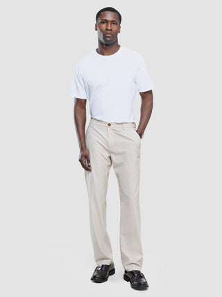 Tech Linen Elastic Pants Sandshell