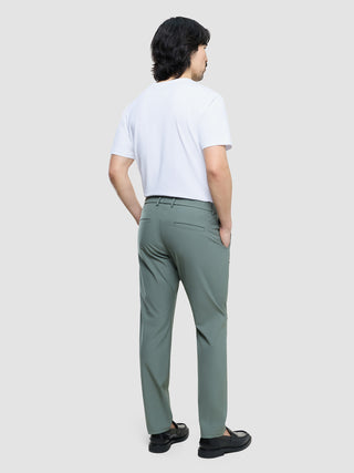 Tech Linen Elastic Pants Urban Green