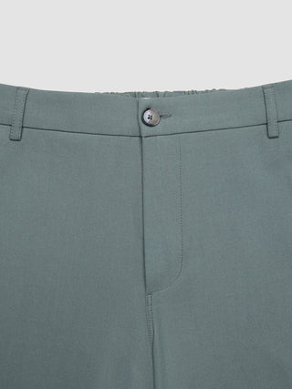 Tech Linen Elastic Pants Urban Green