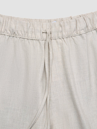 Tech Linen Elastic Shorts Sandshell
