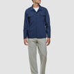 Tech Wool Overshirt Navy