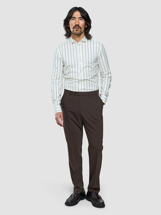 Tech Wool Suit Pants Regular Cocoa Brown