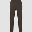 Tech Wool Suit Pants Slim Cocoa Brown