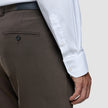 Tech Wool Suit Pants Slim Cocoa Brown