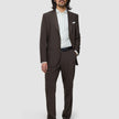 Tech Wool Blazer Dark Cocoa Brown Regular
