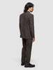 Tech Wool Blazer Dark Cocoa Brown Regular