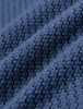 Textured Knitted Short Sleeve Polo Shirt Navy