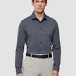 Travel Shirt Charcoal Grey Regular