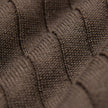 V-Neck Knit Short Sleeve Polo Dark Brown