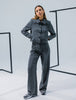 Serene Pants Wide Grey Herringbone