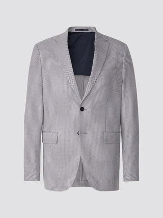 Essential Blazer Regular Duo Check Blue