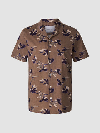 Bowling Short Sleeve Shirt Subtle Flowers