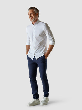 Classic Pants Slim Marine Blue