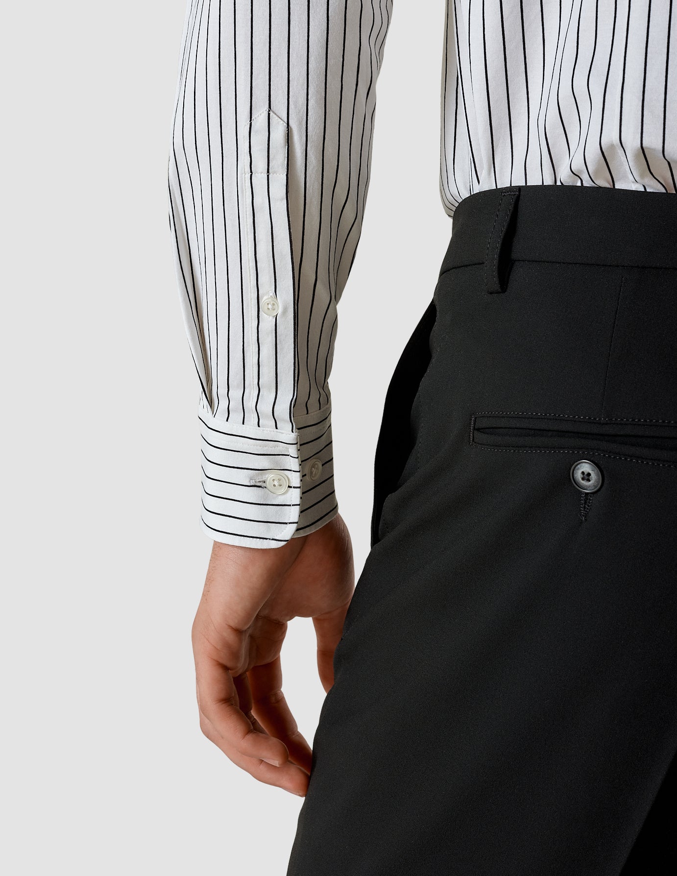 Classic Shirt Black Stripes Regular