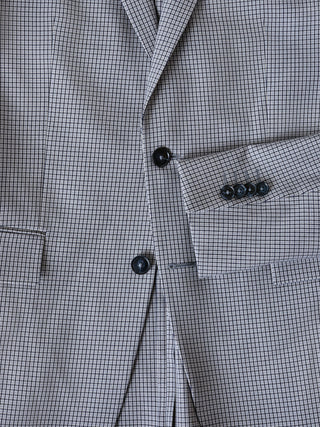 Essential Blazer Regular Duo Check Blue