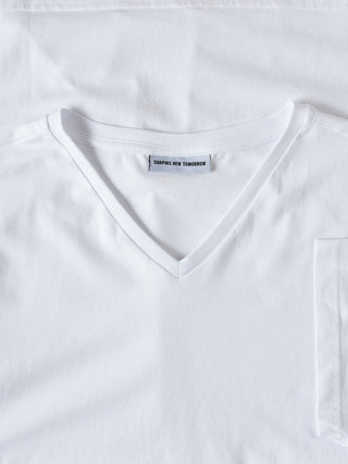 Supima T-shirt White V-Neck