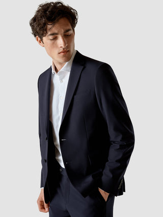 Essential Blazer Slim Midnight Blue