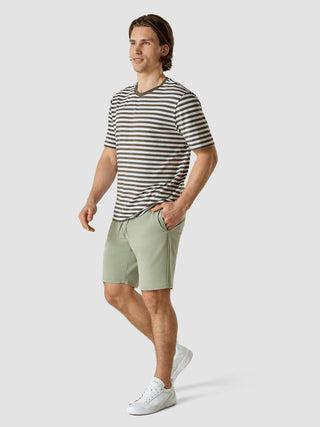 Striped Supima T-Shirt Box Fit Urban Green