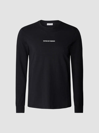 Supima Autograph Long-Sleeved T-Shirt Black