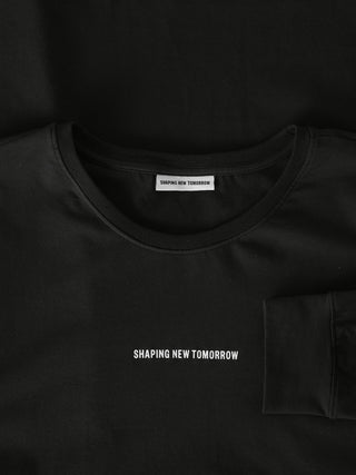 Supima Autograph Long-Sleeved T-Shirt Black