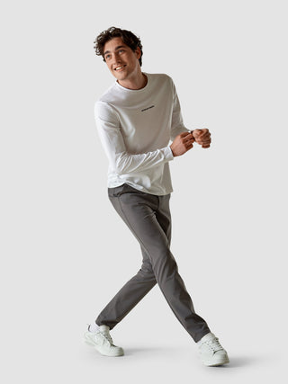 Supima Autograph Long-Sleeved T-Shirt White