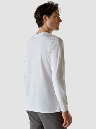 Supima Autograph Long-Sleeved T-Shirt White