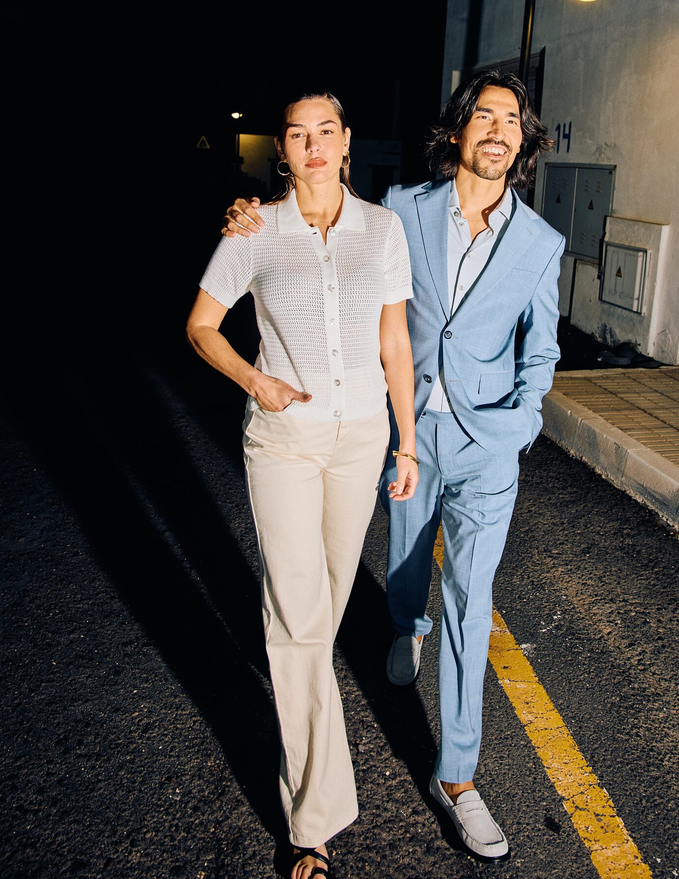 Women's Structured Polo Off White