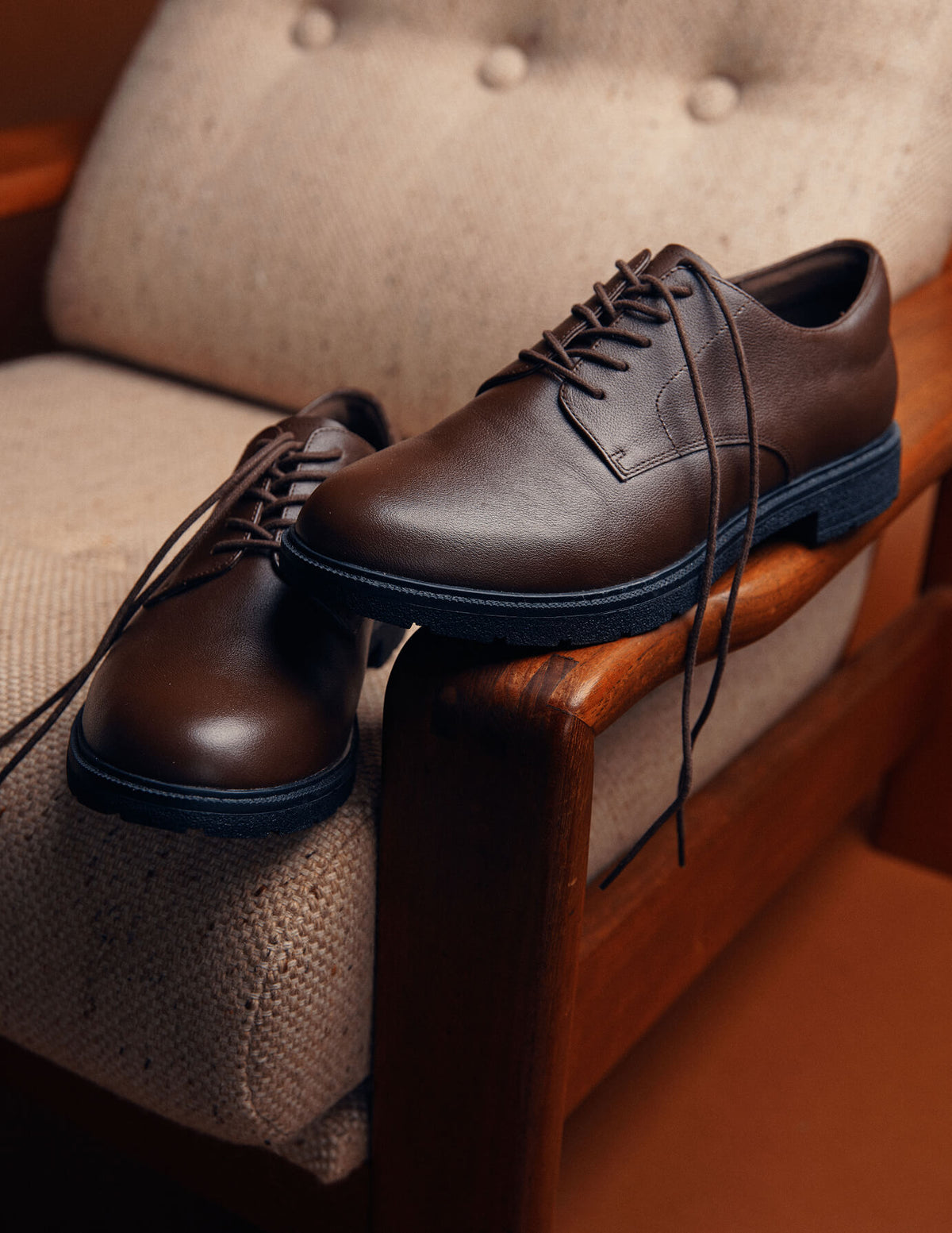 Derby Shoes Dark Brown