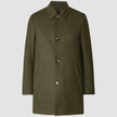 Wool Coat Green Melange