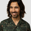 Bowling Short Sleeve Shirt Forest Night