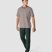 Striped Supima T-shirt Box Fit Espresso