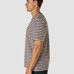 Striped Supima T-shirt Box Fit Espresso