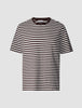 Striped Supima T-shirt Box Fit Espresso