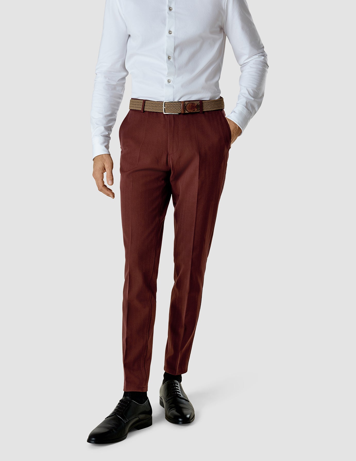 Braided Elastic Belt Khaki