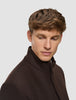 Casentino Wool Coat Saddle Brown