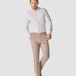 Classic Shirt Grey Lilac Stripes Slim