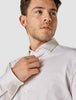 Classic Shirt Grey Lilac Stripes Regular