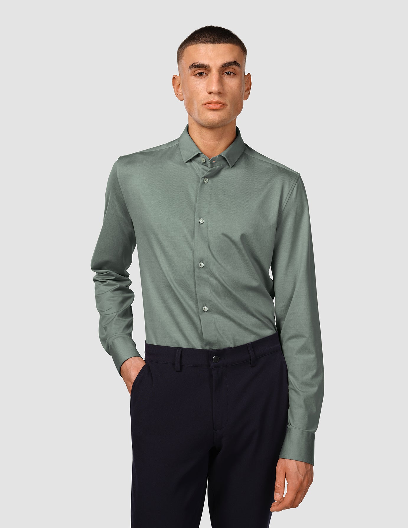Classic Shirt Pistachio Slim
