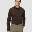 Classic Shirt Saddle Brown Regular