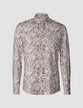 Classic Shirt Flower Wine Slim