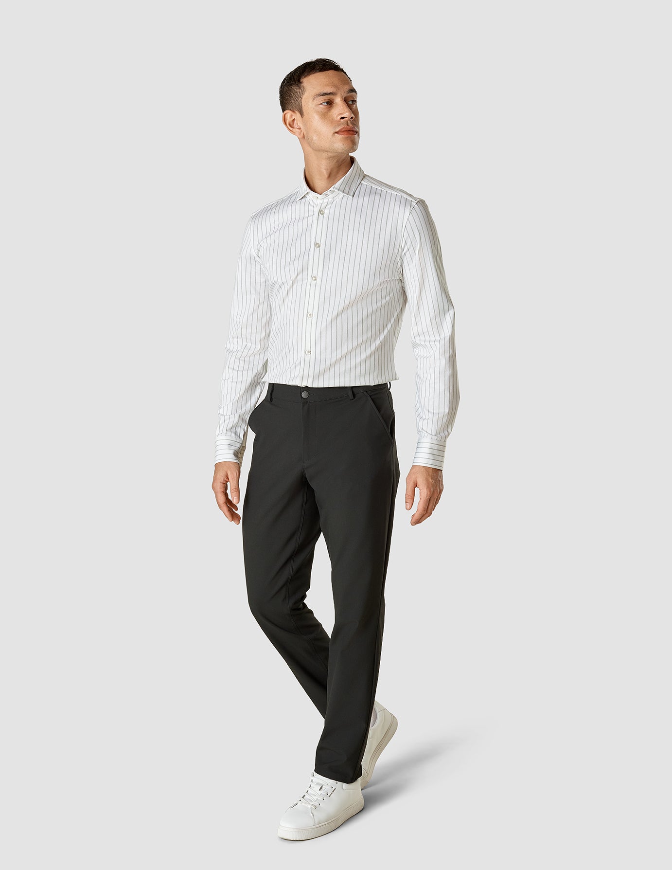 Classic Shirt Limestone Stripes Slim