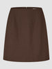 Women Ease Short Skirt Mocha Melange