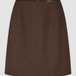 Women Ease Short Skirt Mocha Melange