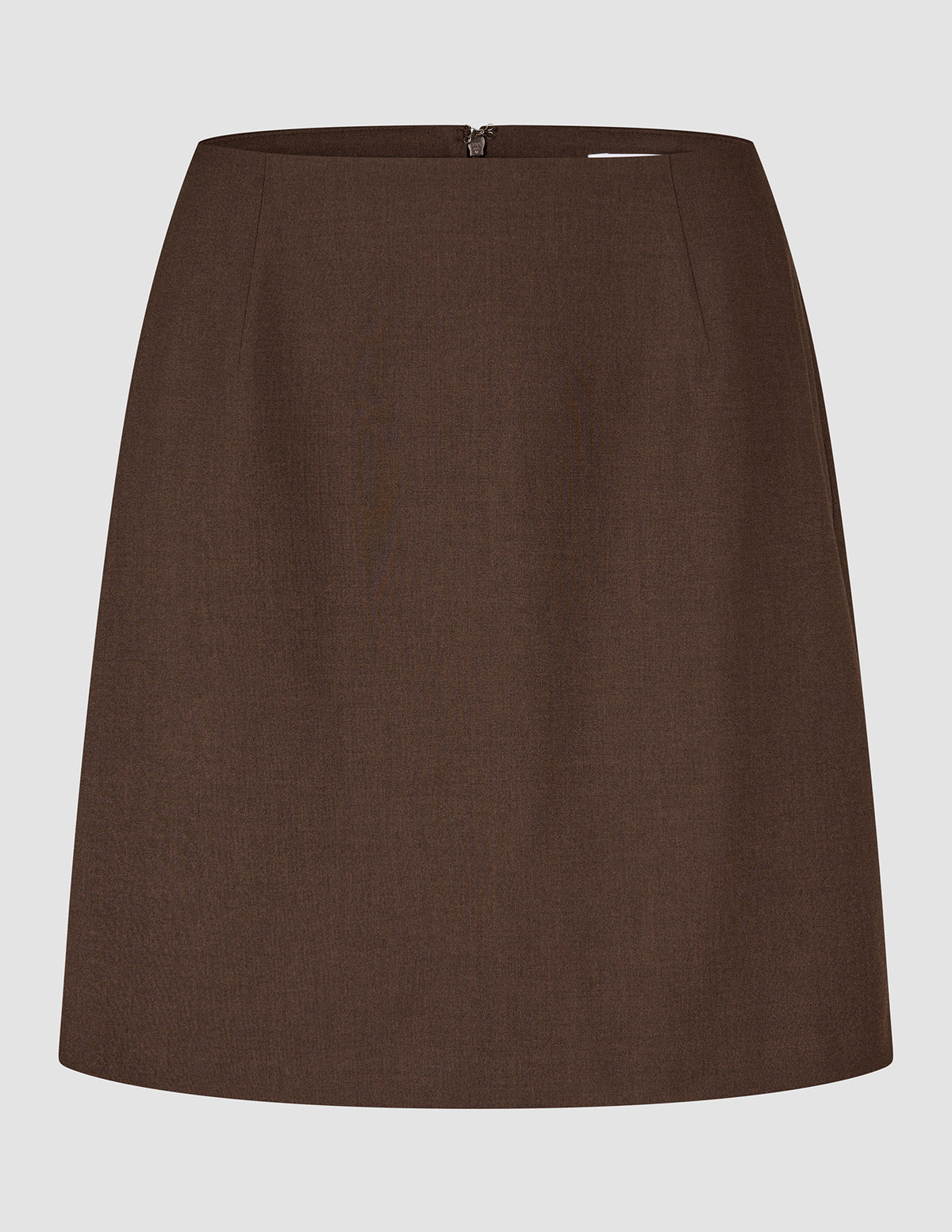 Women Ease Short Skirt Mocha Melange