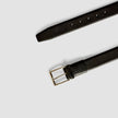 Elastic Leather Belt Black