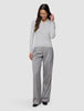 Women's Elevated Knit Polo Cold Beige Melange