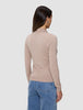 Women's Elevated Knit Polo Copper Melange