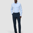 Elevated Shirt Light Blue Stripe Thin Slim