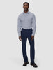 Elevated Shirt Navy Stripe Thin Regular